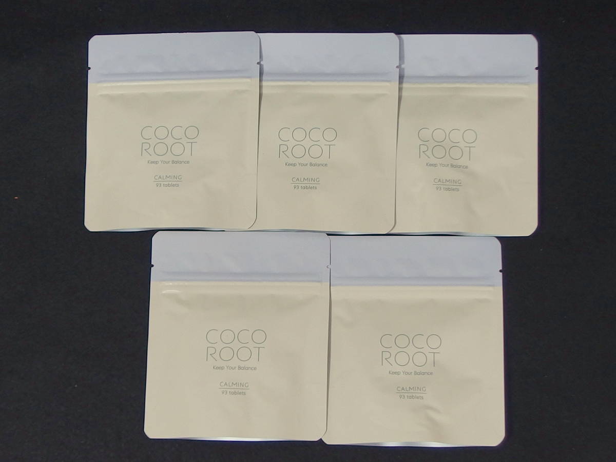 ■未開封 新日本製薬 COCO ROOT ココルート CALMING カーミング PMS フェムケア サプリ 93粒 5袋セット[賞味期限 2024.3] ■_画像1