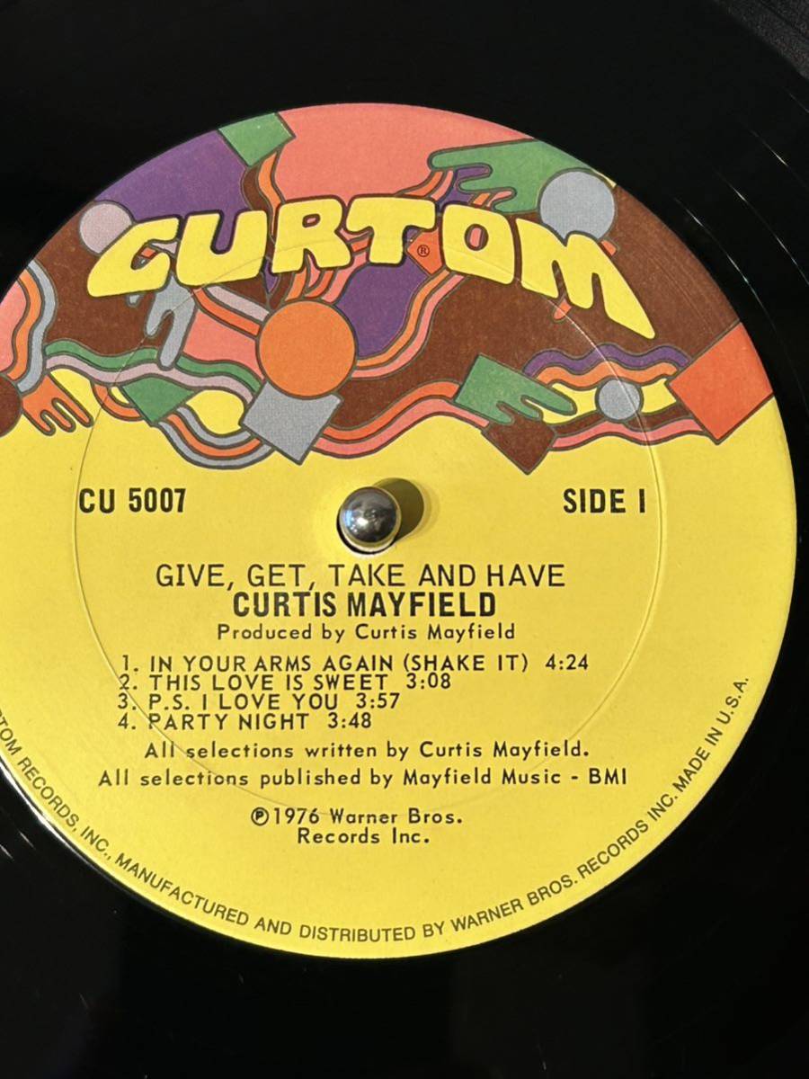 CURTIS MAYFIELD / GIVE,GET,TAKE AND HAVE (LP) カーティス・メイフィールド　コレクター_画像4