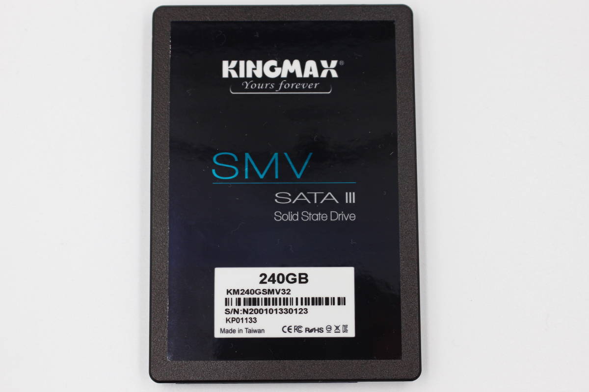 現状品 KINGMAX SSD KM240GSMV32 SATA3 SMV32シリーズ 2.5インチ内蔵 7mm 本体のみ_画像1