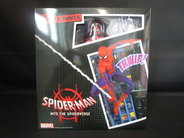 千値練 スパイダーマン：スパイダーバース SVアクション ピーター・B・パーカー DX版 完成品 フィギュア 再販 新品_画像2