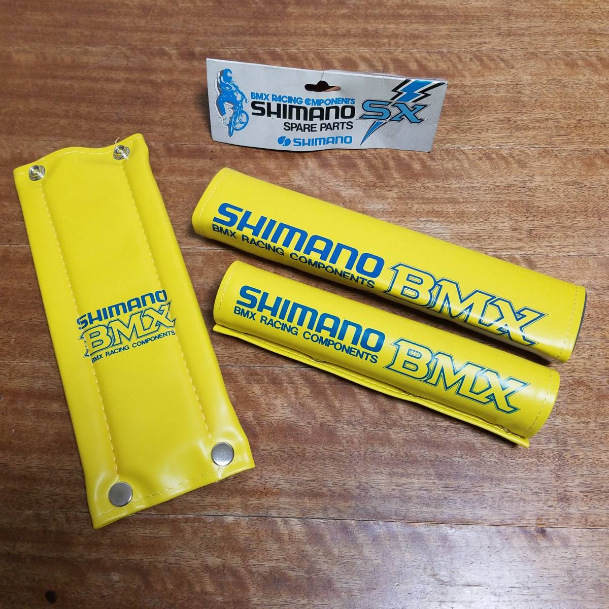 ハンドルバーパット #01　New Old Stock (NOS) 『 SHIMANO SX HANDLEBAR STEM PAD SET　OLD BMX 』 未使用 　_画像1