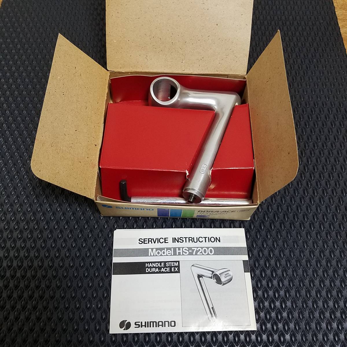 New Old Stock (NOS) SHIMANO DURA-ACE EX HANDLE STEM 「 デュラエース EX ステム 80㎜/22.2㎜」箱入り未使用品 コレクション クロモリ_画像4