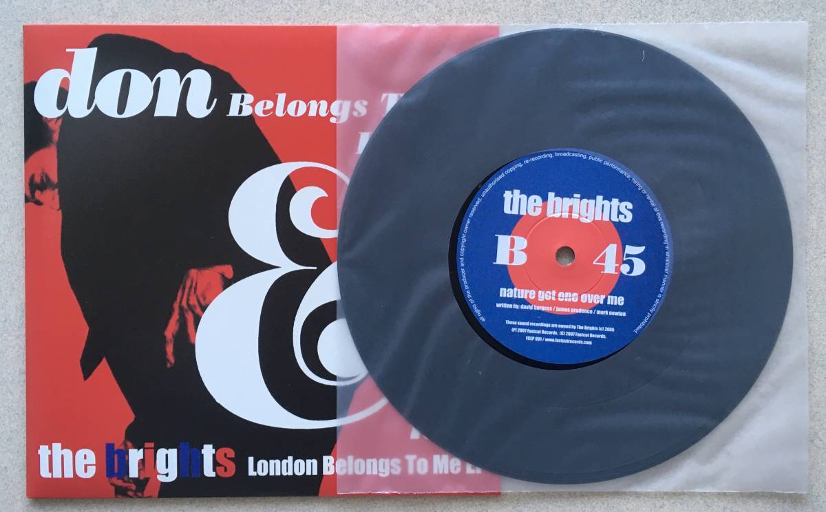The Brights「London Belongs To Me EP」7インチレコード_画像4