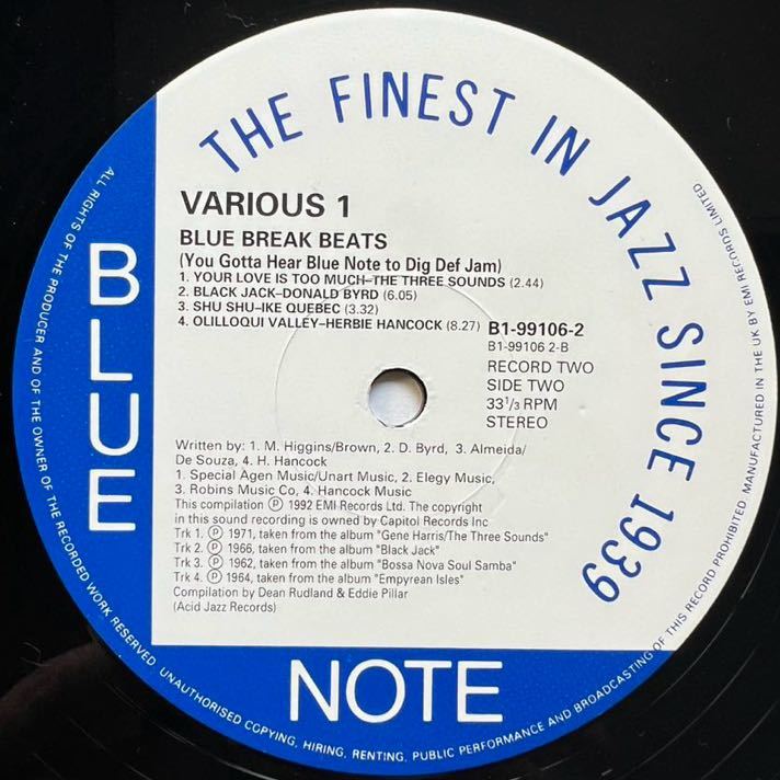 V.A. Various Blue Break Beats アナログ Jazz Soul Funk Fusion BLUE NOTE_画像6