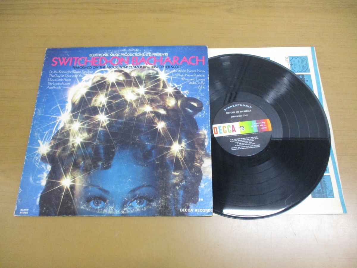 ▲01)Christopher Scott/Switched-On Bacharach/クリストファー・スコット/DL 75141/LPレコード/US盤/米盤/エレクトロニカ/アナログ盤_画像1