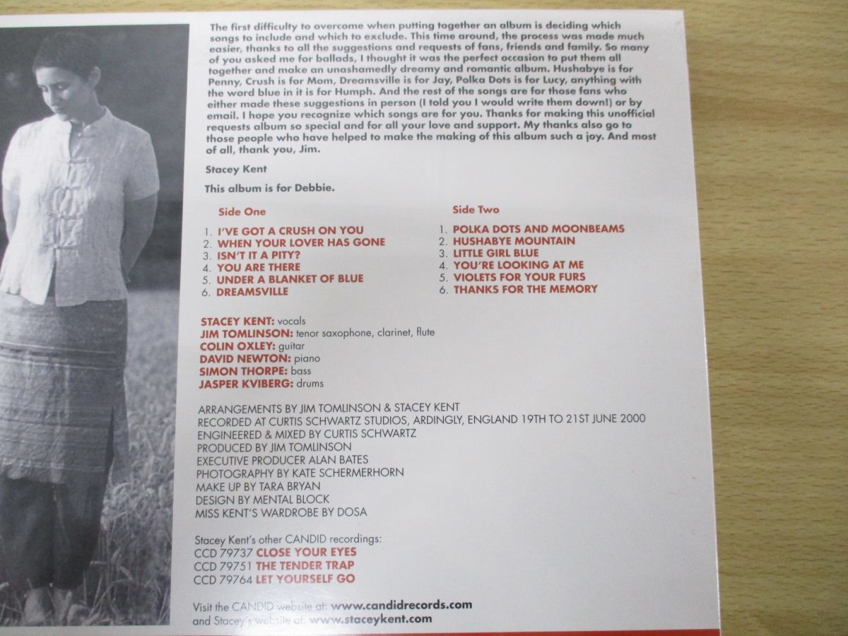▲01)【未開封】Stacey Kent/Dreamsville/ステイシー・ケント/CJS9775/LPレコード/UK盤/英盤/ジャズ/アナログ盤_画像4