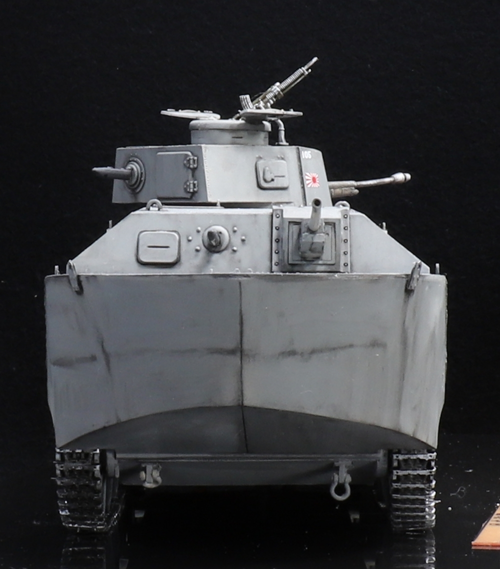 プロモデラー制作完成品1/35特５式内火艇「トク」イエローキャット製レジンキャストキット使用 ケースサイズ長さ34cm×幅15cm×高さ15cm付_画像7