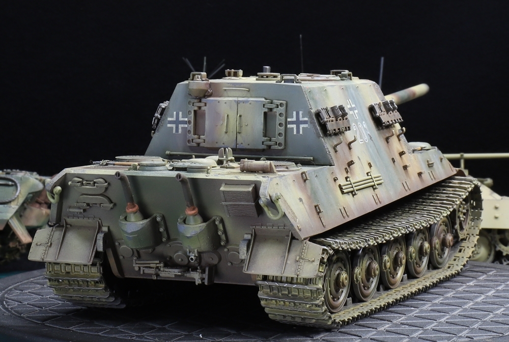 1/35 ドイツ陸軍 ヤークトティーガー 第512重戦車駆逐大隊 第2中隊「201号車」オットー・カリウス搭乗車 制作完成品_画像9