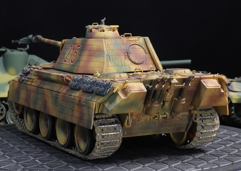 1/35 ドイツ陸軍 パンター（A型）ツインメリットコーティング再現版「215」 制作完成品_画像4