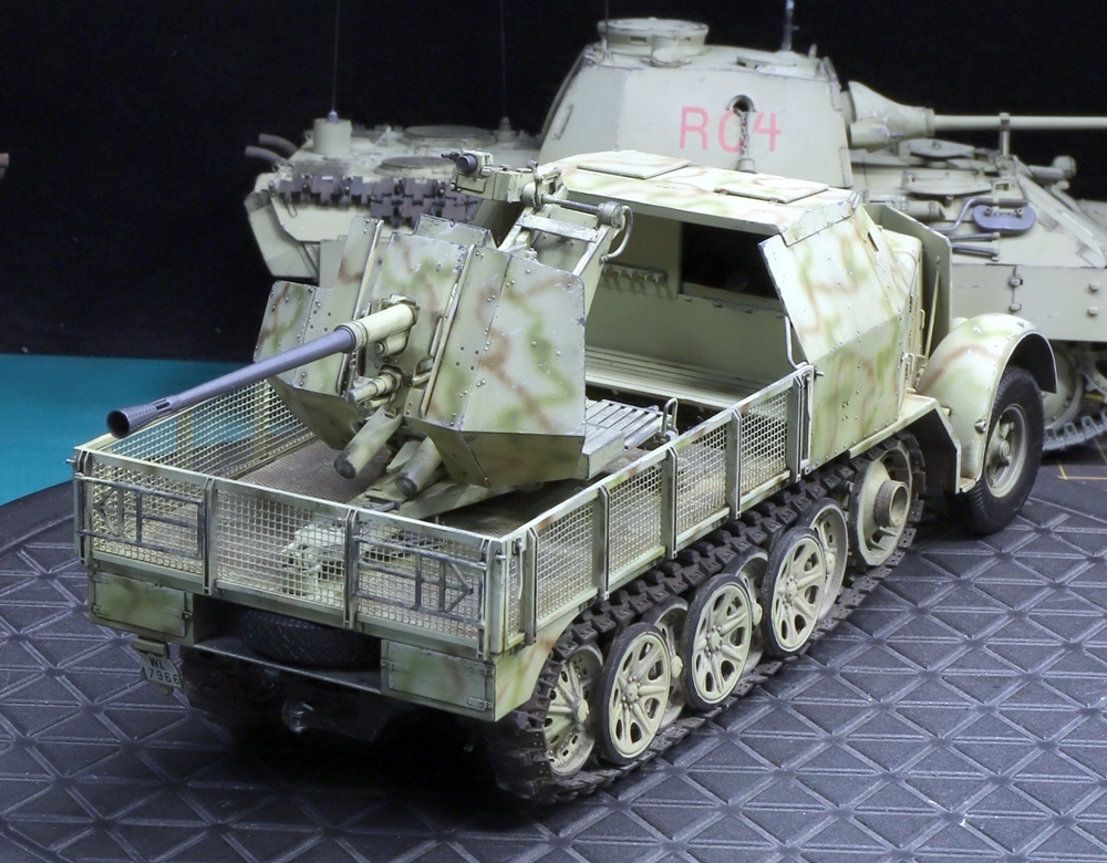 1/35 ドイツ陸軍 8ｔハーフトラック フラッグザウリア 制作完成品_画像10