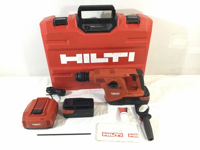 ☆中古品☆HILTI ヒルティ 36V 充電式ロータリーハンマードリル TE30-A36 バッテリー2個(36V 5.2Ah) 充電器 ケース付き ハンマドリル 84804_画像3