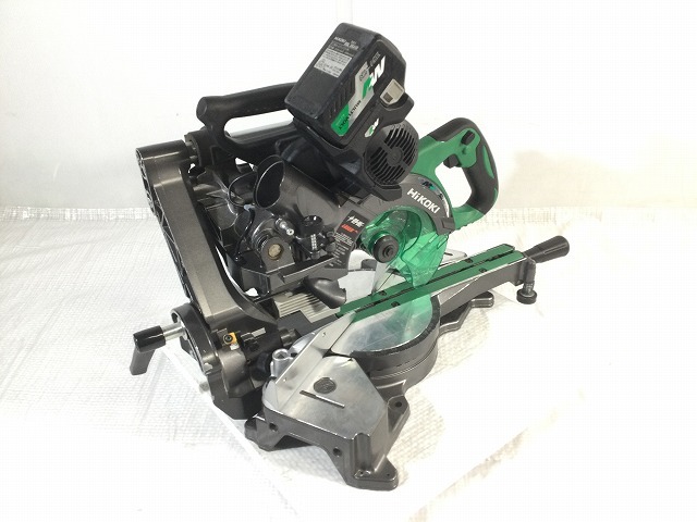 ☆中古品☆HiKOKI ハイコーキ 36V 165mm コードレス卓上スライド丸のこ C3606DRB マルチボルトバッテリー1個(2.5Ah)付 充電式 85290_画像2