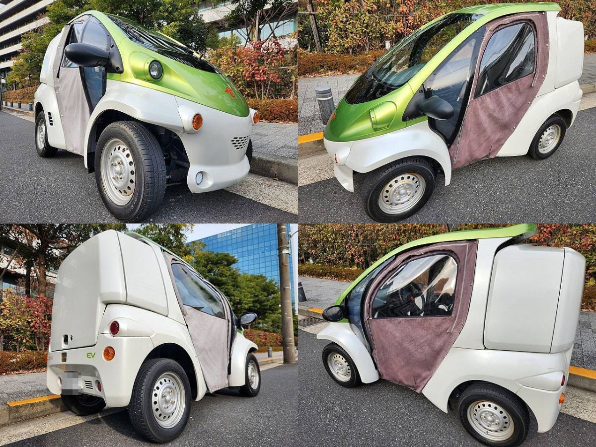 * microminiature EV{ TOYOTA Coms B-COM } Delivery [ mileage little 3,603km] canvas door re-upholstering pearl / lime * Tokyo Metropolitan area large rice field district [ under taking OK]