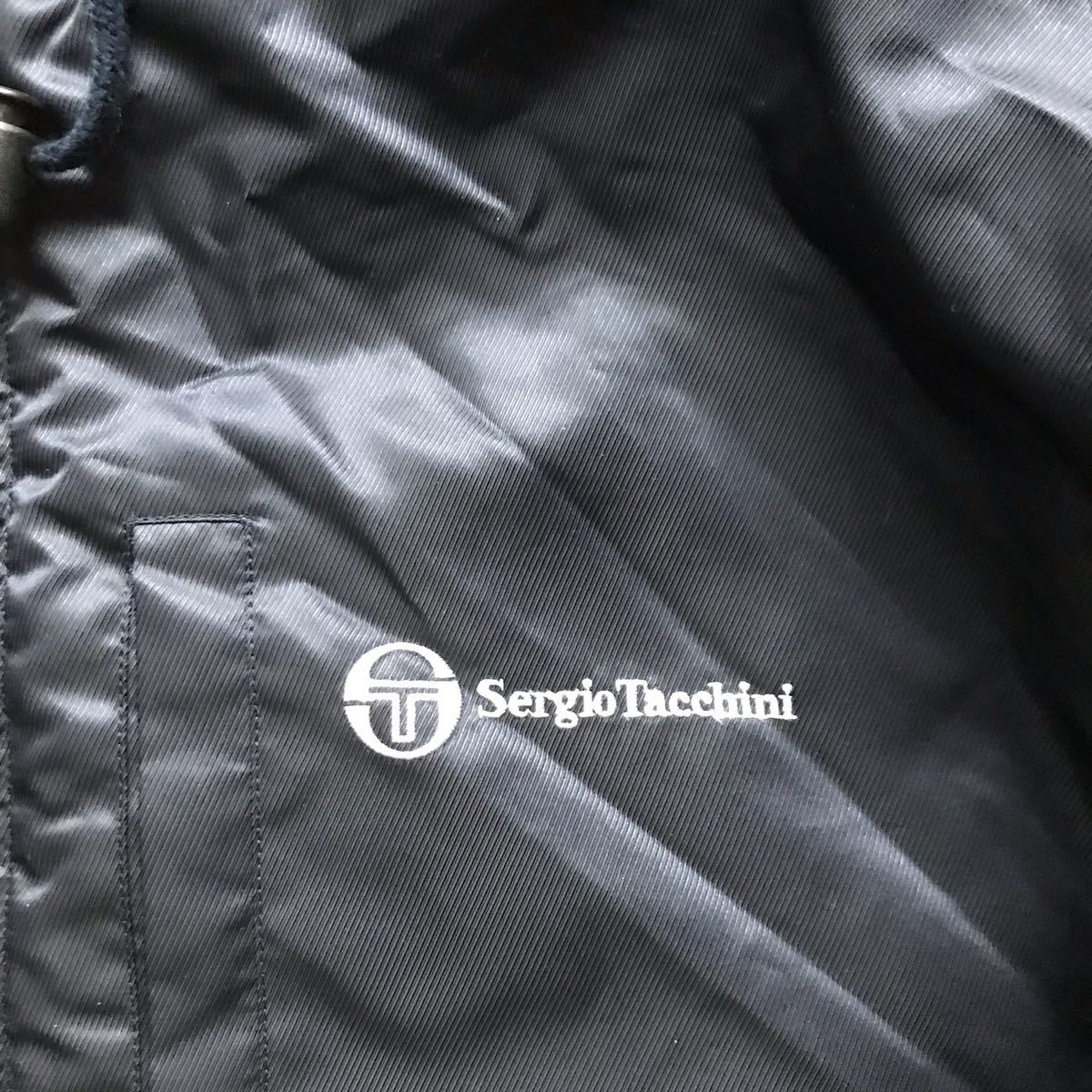  beautiful goods Sergio Tackey ni bench coat 145-6-17 navy M boa Italy sport tennis SERGIO TACCHINI