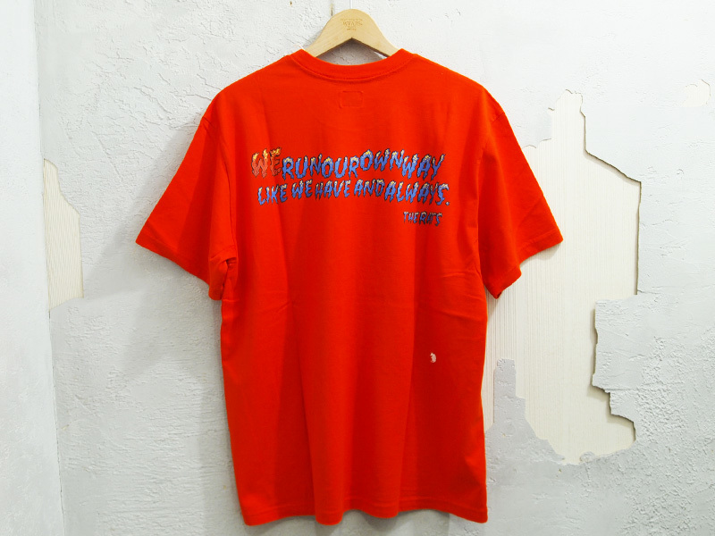 新品 22SS 定価10780円 RATS FLAME ON TEE Tシャツ ロゴ M オレンジ ORANGE ラッツ WAY OF LIFE Fの画像2