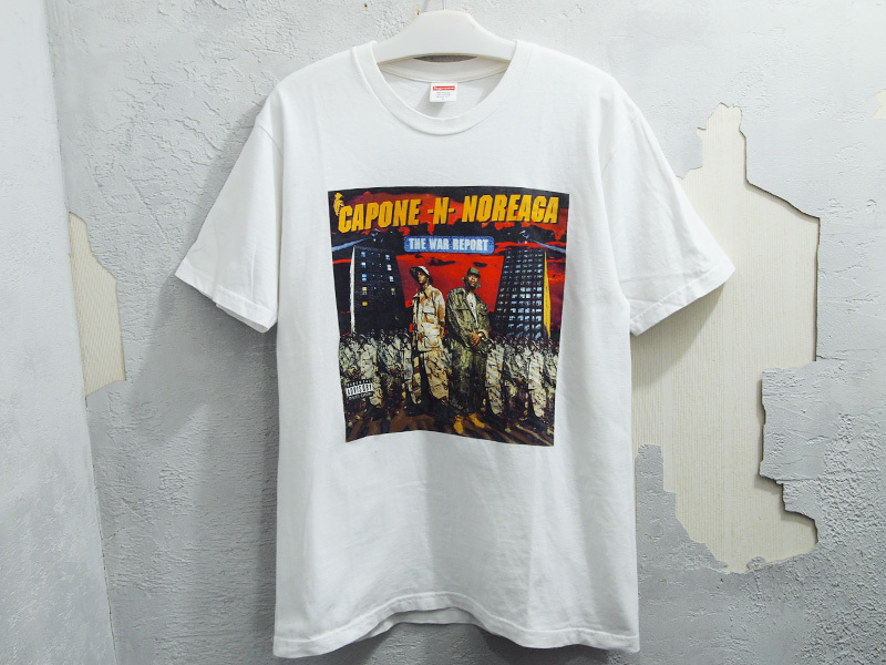 希少 L サイズ 16AW Supreme The War Report Tee Tシャツ ボックスロゴ 白 ホワイト White カポーンアンドノリエガ シュプリーム F_画像1