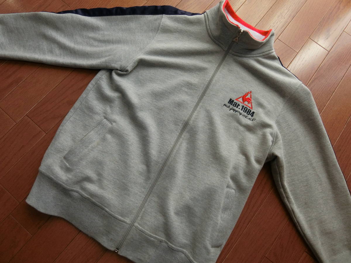 ◆le coq sportif ル コック スポルティフ スウェット ジャージ ジップジャケット Mサイズ_画像1