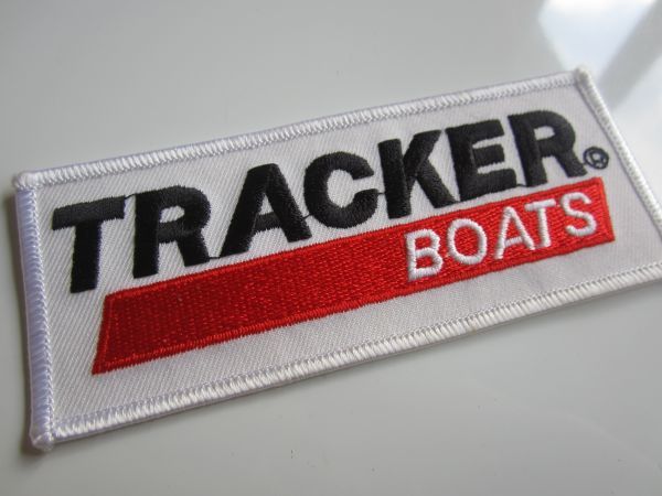 ビンテージ TRACKER BOATS トラッカー ボート ワッペン/自動車 バイク アメカジ 古着 パーツ モーター系 カスタム エンジン 87_画像2