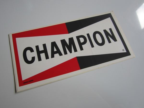 【大きめ】CHAMPION チャンピオン 旧車 98054 3RB ステッカー/当時物 自動車 バイク デカール SZ01_画像1