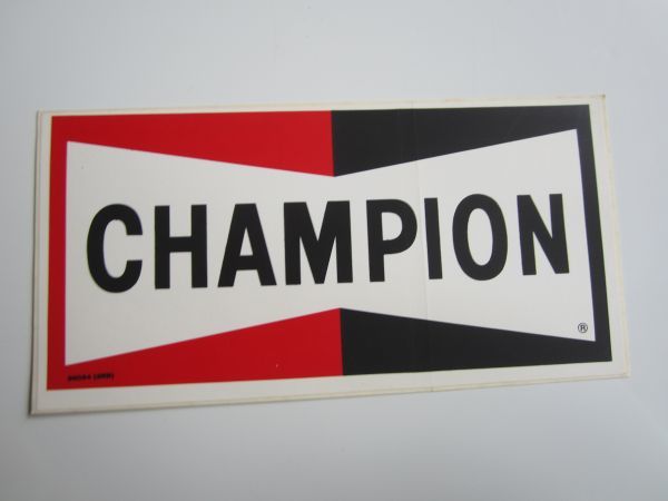 【大きめ】CHAMPION チャンピオン 旧車 98054 3RB ステッカー/当時物 自動車 バイク デカール SZ01_画像4