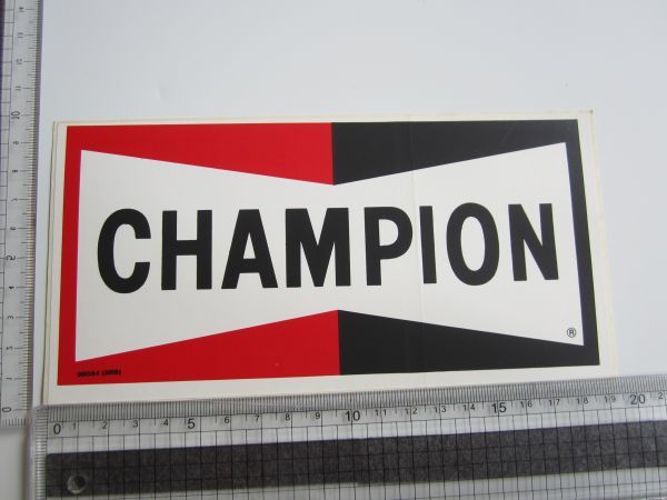 【大きめ】CHAMPION チャンピオン 旧車 98054 3RB ステッカー/当時物 自動車 バイク デカール SZ01_画像7