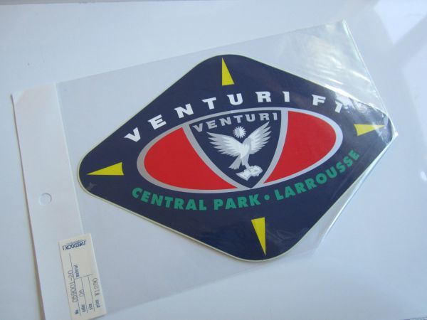 【大きめ】VENTURI F１ CEVTRAL PARK LARROUSSE ベンチュリ ラルース F1 ステッカー/デカール 自動車 バイク オートバイ レーシング SB08_画像1