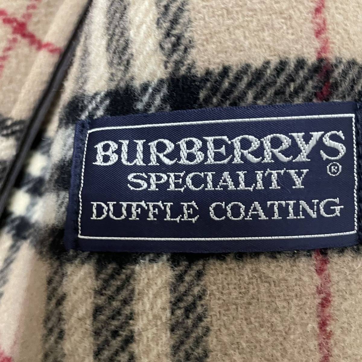 【漂う英国調】バーバリー Burberry ノバチェック スペシャリティー ダッフルコート ロングコート ベージュ サイズL相当 メンズ_画像8