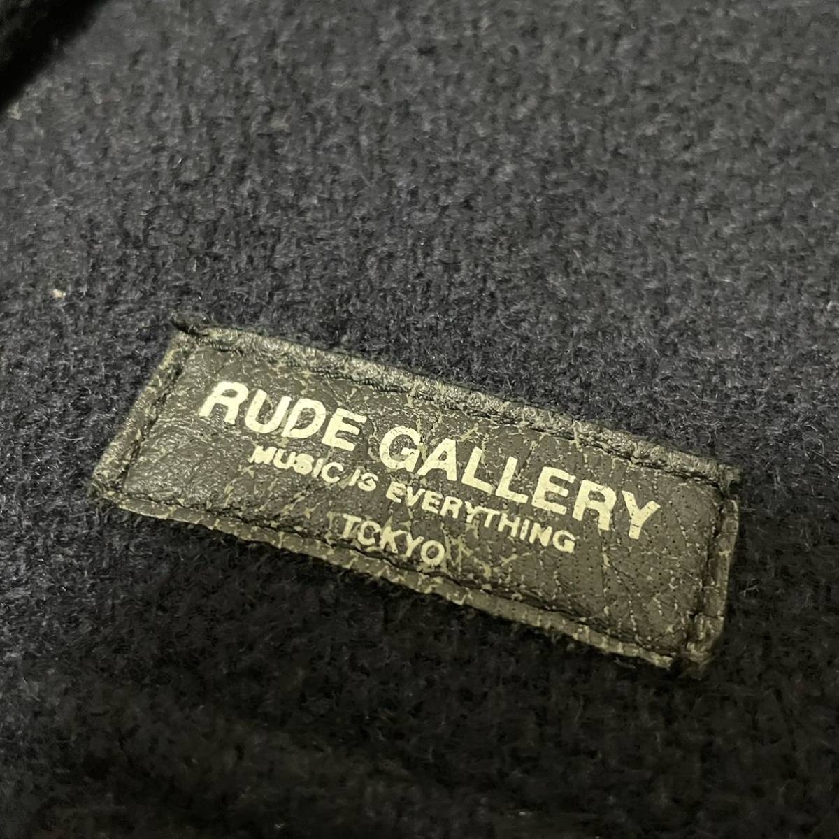 美品『ルードギャラリー RUDE GALLERY』ウール デッキジャケット N-1 ブルゾン　ネイビー　4サイズ(L位)_画像5
