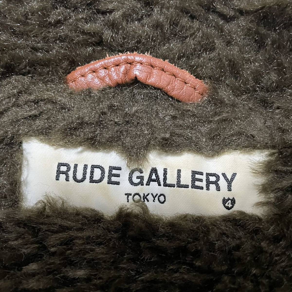 美品『ルードギャラリー RUDE GALLERY』ウール デッキジャケット N-1 ブルゾン　ネイビー　4サイズ(L位)_画像7