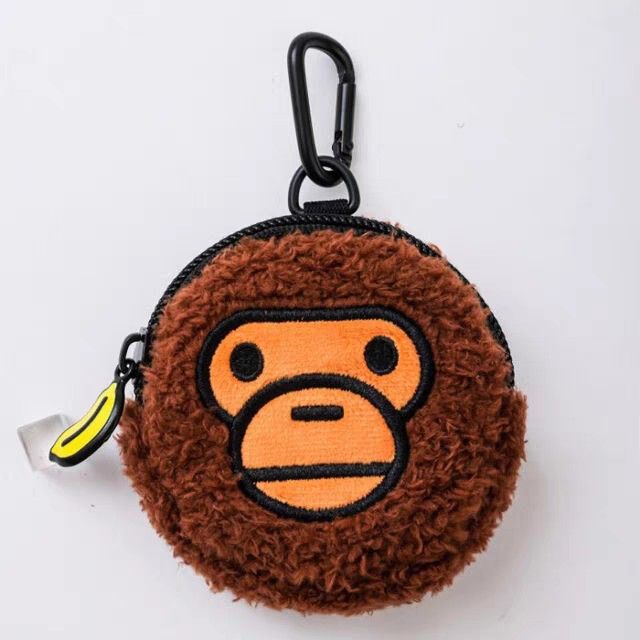 新品・未使用☆A BATHING APE もこもこマイロ コインケース　 小銭入れ ミニポーチ 小物入れ