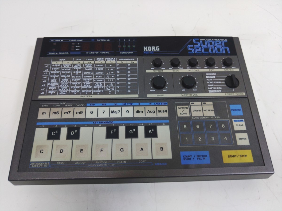 KORG PSS-50 シンセサイザードラムマシーン リズムマシン　コレクター放出品　ヴィンテージ_画像1