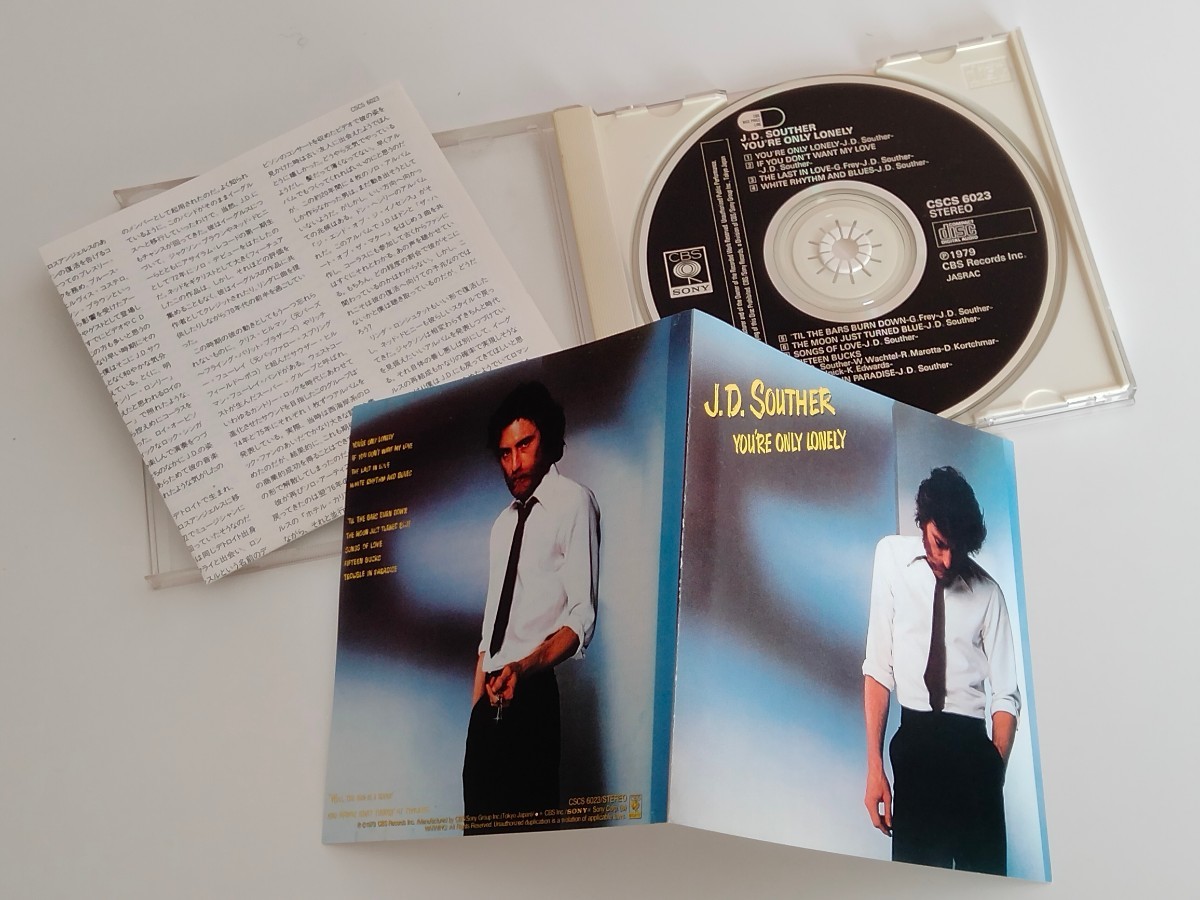 【CSR刻印90年盤】J.D.サウザー J.D.Souther / You're Only Lonely 日本盤CD CSCS6023 79年AOR名盤,Danny Kortchmar,David Sanborn,_画像3