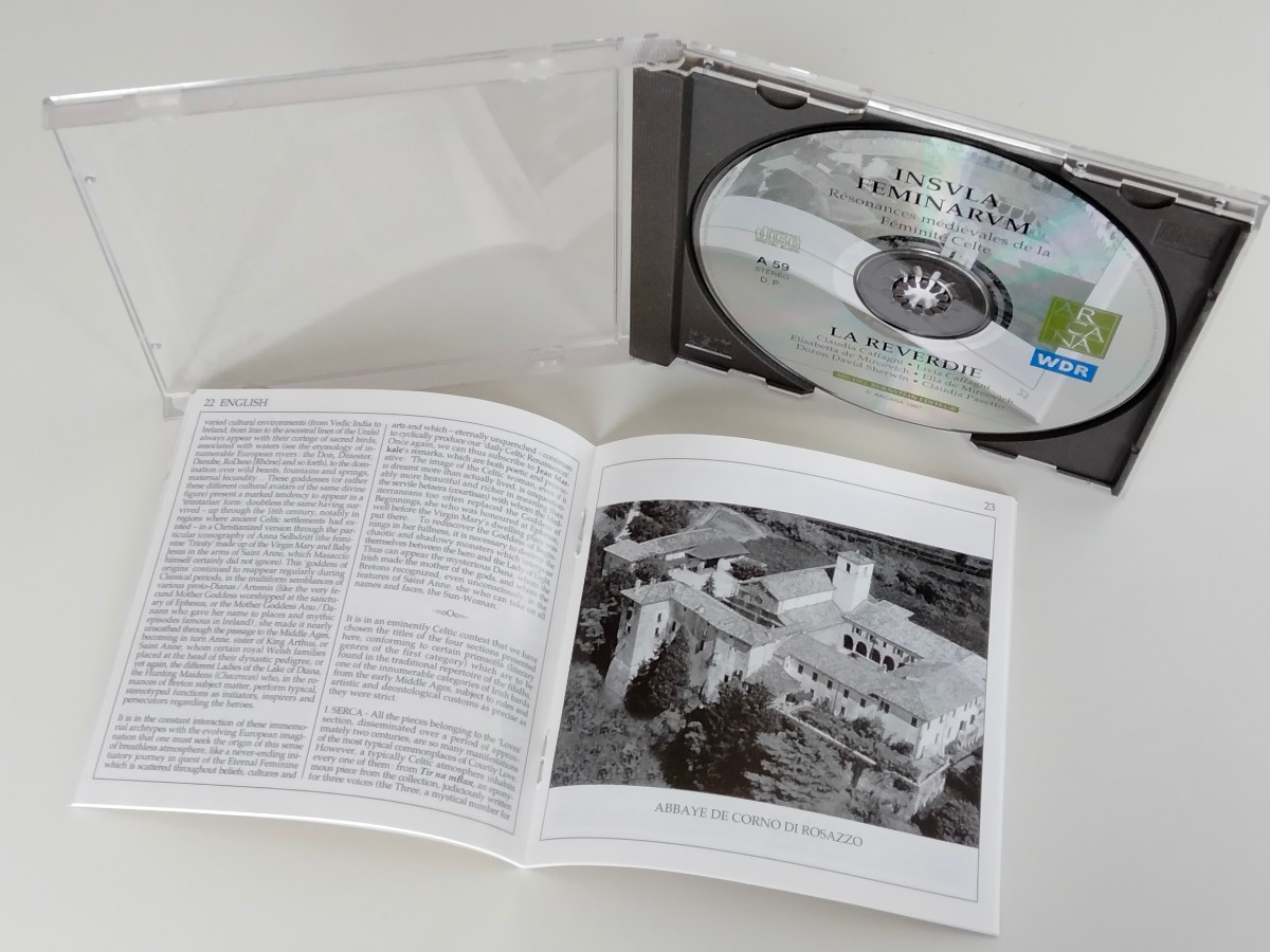 LA REVERDIE / INSVIA FEMINARVM CD ARCANA FRANCE A59 97年盤,ラ・レヴェルディ,イタリア古楽アンサンブル,中世恋愛曲演奏作品,バロック,_画像5