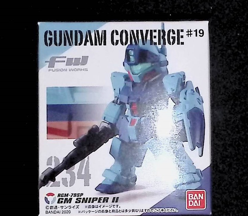 新品未開封品　ガンダムコンバージ ＃19 234　ジム・スナイパーII　FW GUNDAM CONVERGE　食玩　ジム・スナイパーⅡ_画像1