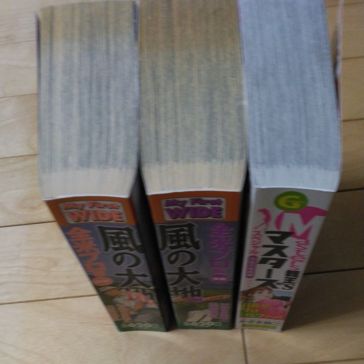 風の大地　全米プロ編　前編 、後編（Ｍｙ　Ｆｉｒｓｔ　ＷＩＤＥ） ＋Masters親王Sマスターズ3冊セット