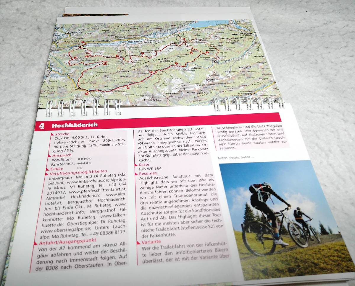 ＜洋書＞ドイツ・アルゴイ・アルプス：リンダウとフュッセン間の40のマウンテンバイクツアー『Allgaeuer Alpen: 40 Mountainbike-Touren』_画像10