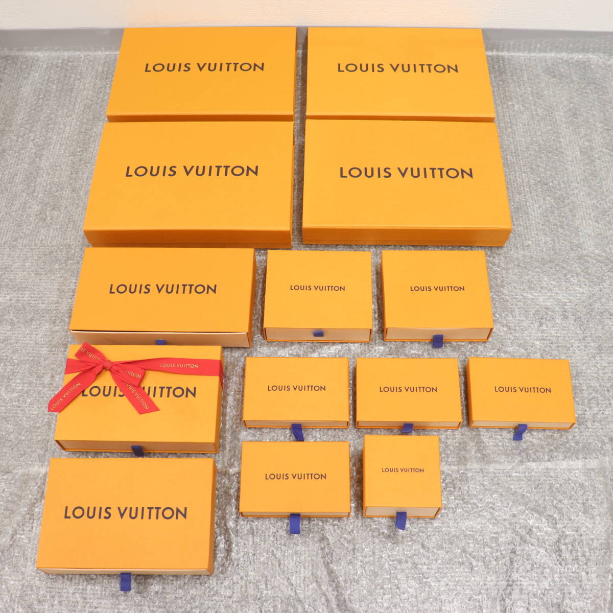 IT31UAXKTWIO 即決 本物 LOUIS VUITTON ルイヴィトン 箱 BOX ショッパー 純正 紙袋 オレンジ 空き箱 まとめ売り 箱28個 紙袋33枚_画像4