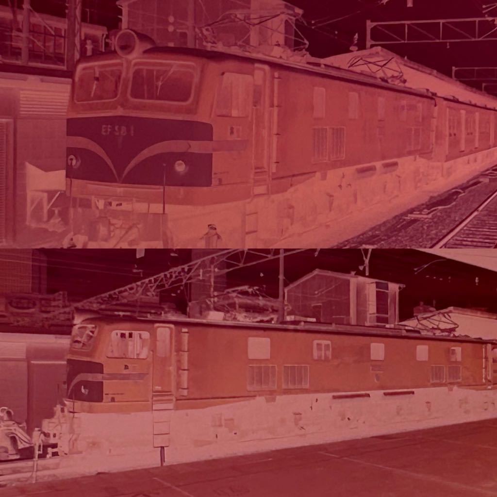 古い鉄道写真 ネガフィルム 『54年 大阪駅 京都駅』EF583 EF58125 EF615 EF5855 EF5861 EH1043 EF584 EH105 明星 列車 昭和 電車 （011601_画像8