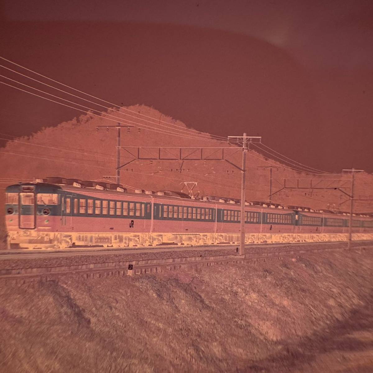 古い鉄道写真 ネガフィルム EF6529 EF6630 EF65119 EF659 北近畿 EF81123 雷鳥 列車 昭和 電車 （011304_画像2