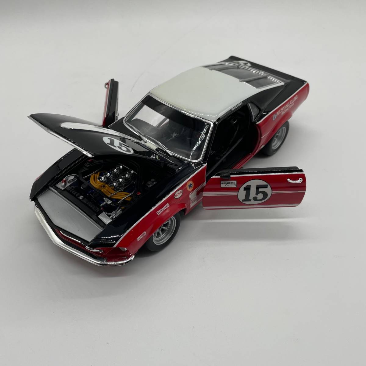 GMP WELLY 1/18 1969 PARNELLI JONES #15 TRANS-AM FORD MUSTANG BOSS 302 フォード マスタング モデルカー ミニカー_画像7