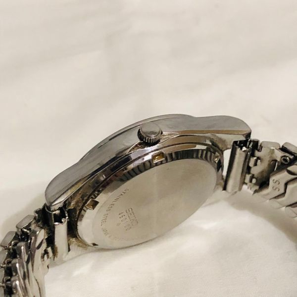yt4008【60】//SEIKO★セイコー　メンズ腕時計　7C17-8000　盲人用時計　腕時計_画像4