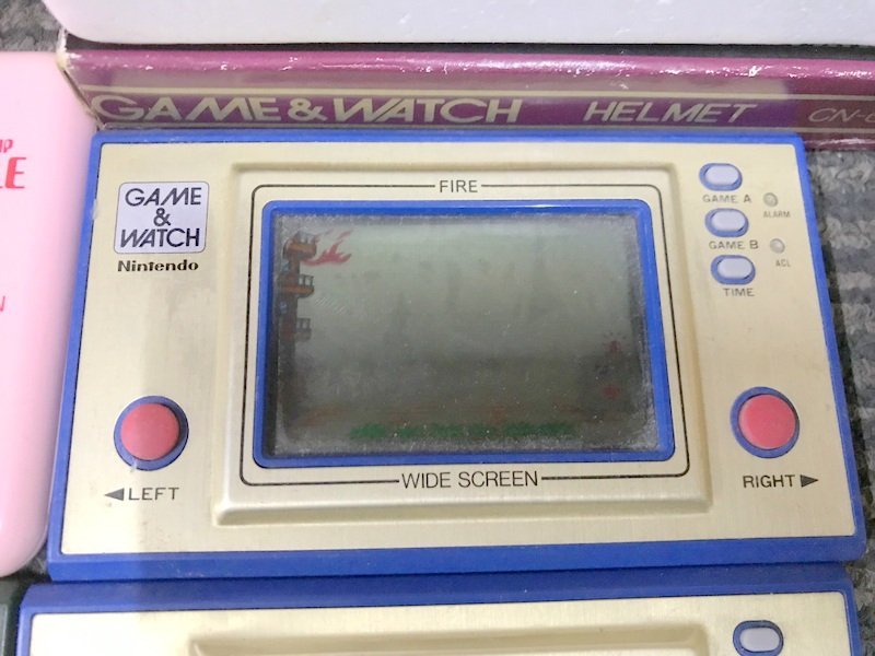 【通電動作未確認】NINTENDO GAME&WATCH FR-27 FIRE CN-07 HELMET PP-23 POPEYE 他 ゲームウォッチ 5個セット 任天堂 1円~　S2880_画像4