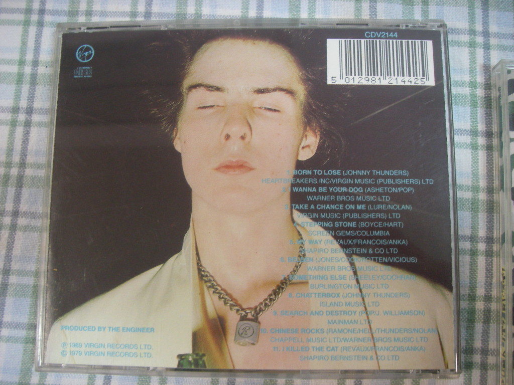 セックス・ピストルズ ,Never　Mind The Bollocks , the original pistols Live 、SID　VICIOUS　SID SINGS　中古パンクCD ３枚_画像5