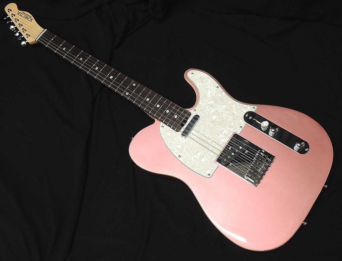 SCHECTER PS-PT-N RPM R シェクター テレキャスタータイプ バインディング Rose Pink Metallic ローズ ピンク メタリック エレキギター_画像1