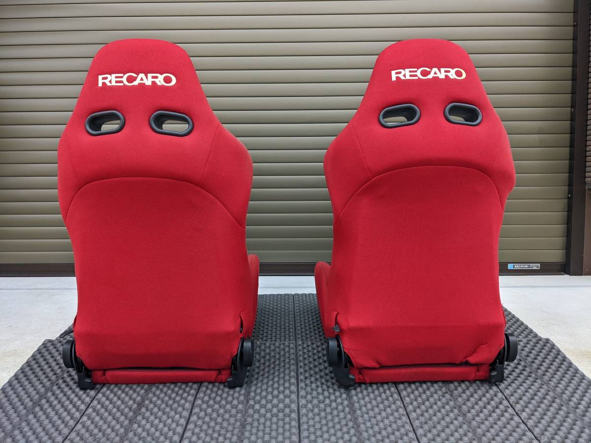 【1円～】希少限定500脚！RECARO SP-JS Verfo 破れなし正規品2脚セット！車検対応でS2000や軽自動車にも！レカロ セミバケ検AM19/SP-J/SR-3_背面（インパクト大のバックロゴ）