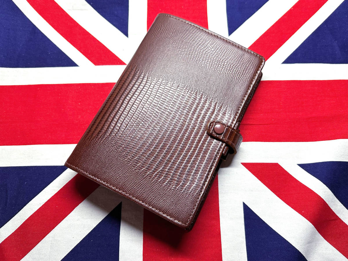 ★fILOFAX★ファイロファックス 手帳 テージュ Tejus バイブル・ブラウン★未使用品 プレミアムレザーの画像1