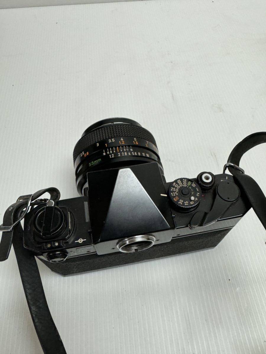 Canon F-1 フィルム一眼レフカメラ　レンズ2個付き　FD 55mm 1:1.2 28mm 1:3.5_画像5