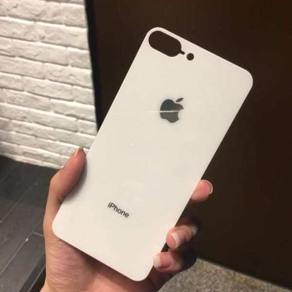 s91【iphone12　ホワイト】 背面保護ガラスフィルム アイフォン 裏側 アップルロゴ リンゴ リペア 修理 背面割れ　ガラス割れ　_画像3