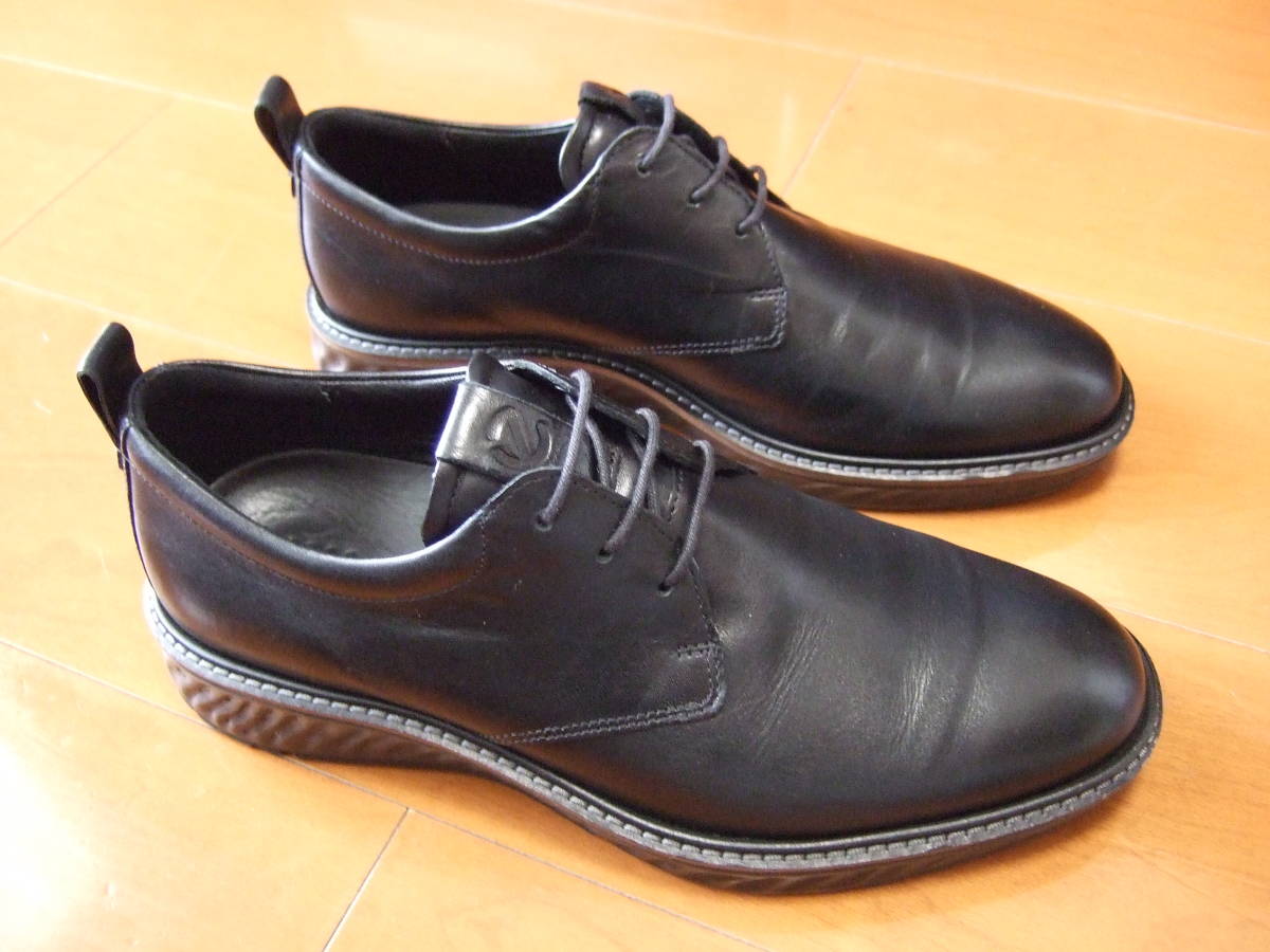 【中古美品】エコー ECCO ST.1 HYBRID PLAIN TOE メンズビジネスシューズ 本革 ブラック 25.5cm_画像3