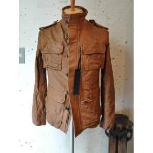 attack the mind 7/Ｍ-65レザージャケット/leather oxhide SAFARI jacket/CAMEL/2(Ｍ)/AKM wjk junhashimoto 1piu1uguale3 _画像1